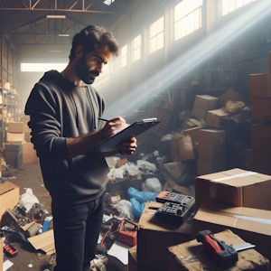 Messy warehouse