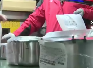 sticking label after cover packing