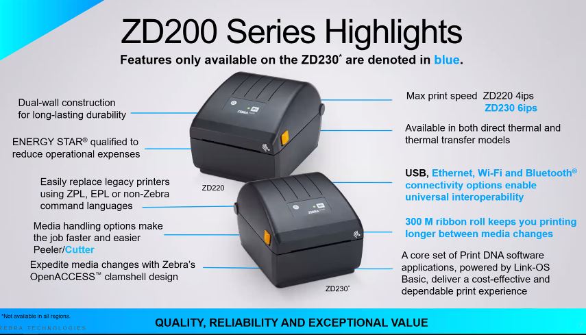 Zebra desktop printer overview on year 2020 from entry level to premium